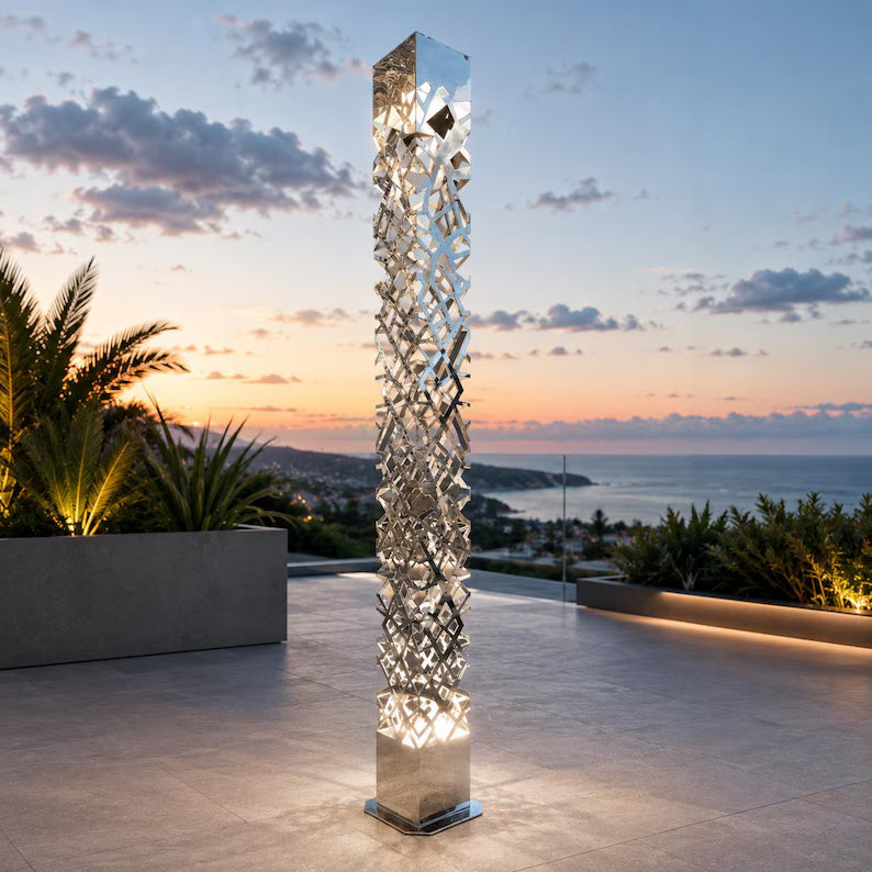 Colonna LED di lusso in acciaio inossidabile / Decorazione per esterni resistente alle intemperie